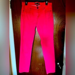 Like New Red BDG Cigarette Mid Rise Denim Jeans 31 x 30 Size 10/12 Sz L Large